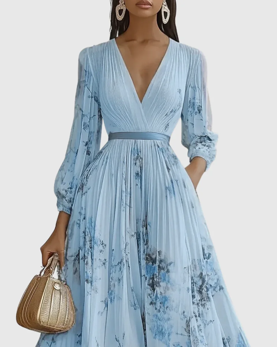 Rowella | Elegant plisseret maxikjole - Billede 6