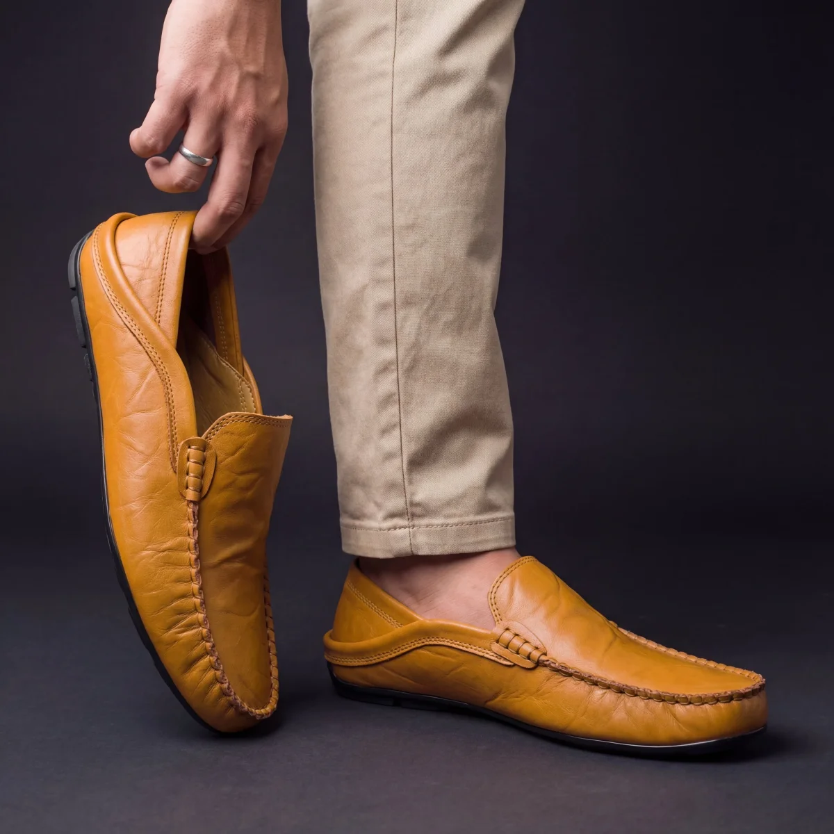 Florence Læderloafers - Billede 3