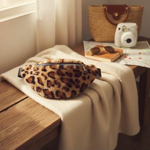 Bæltetaske i leopardmønster