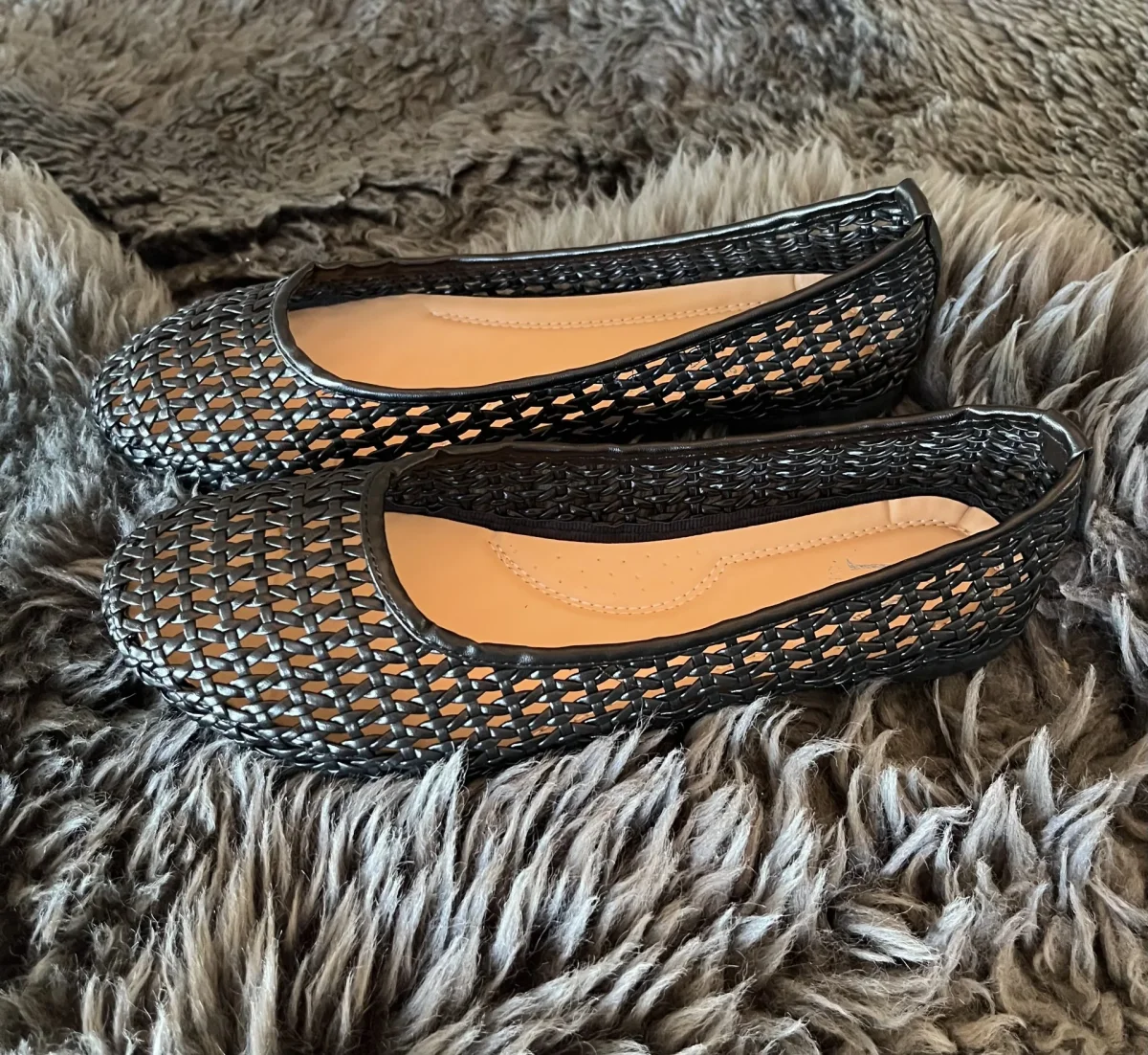 Flettet ballerina – Sort (Str. 41-44) - Billede 2